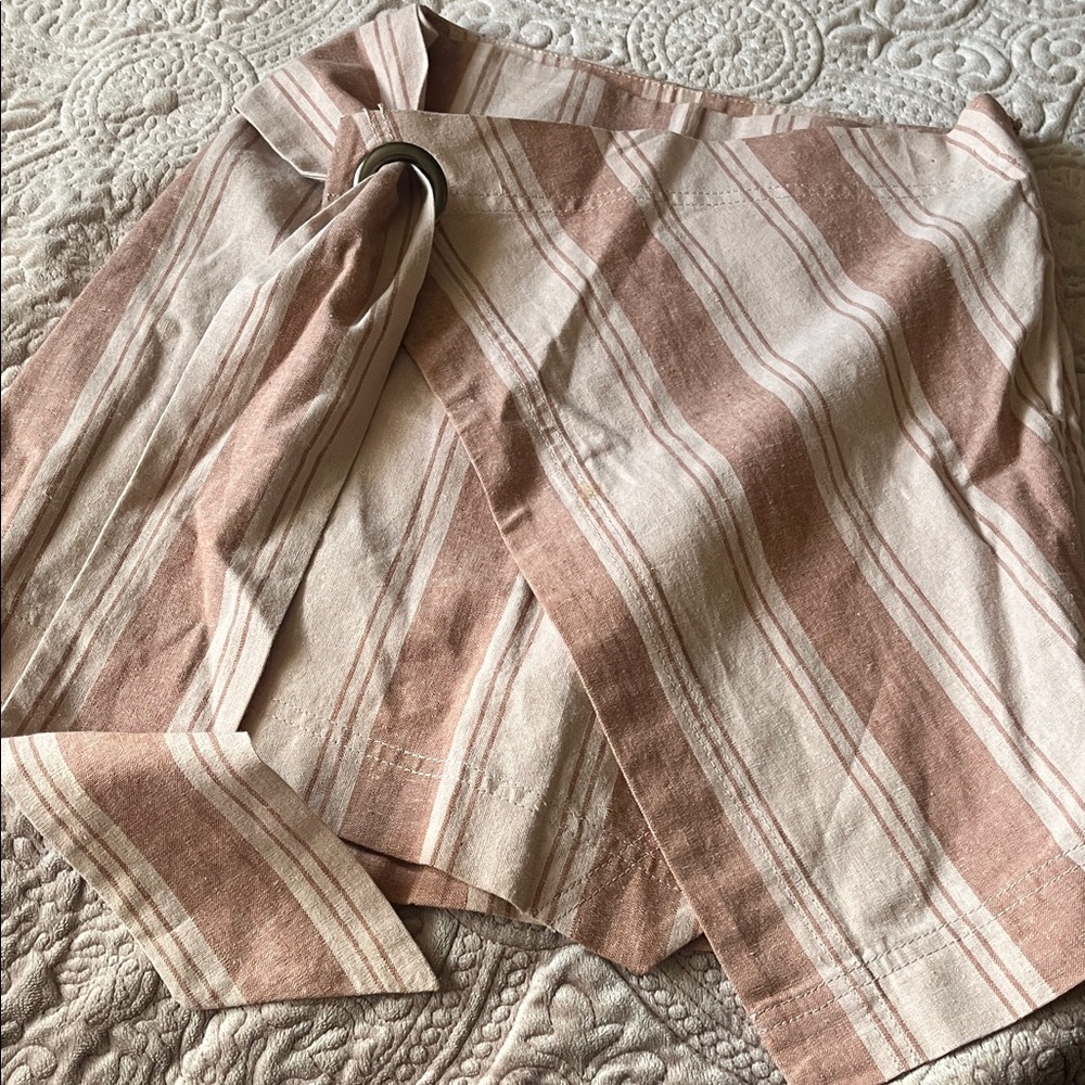 FREE PEOPLE Tuscan Sunrise striped wrap skirt  
Sz0 EUC